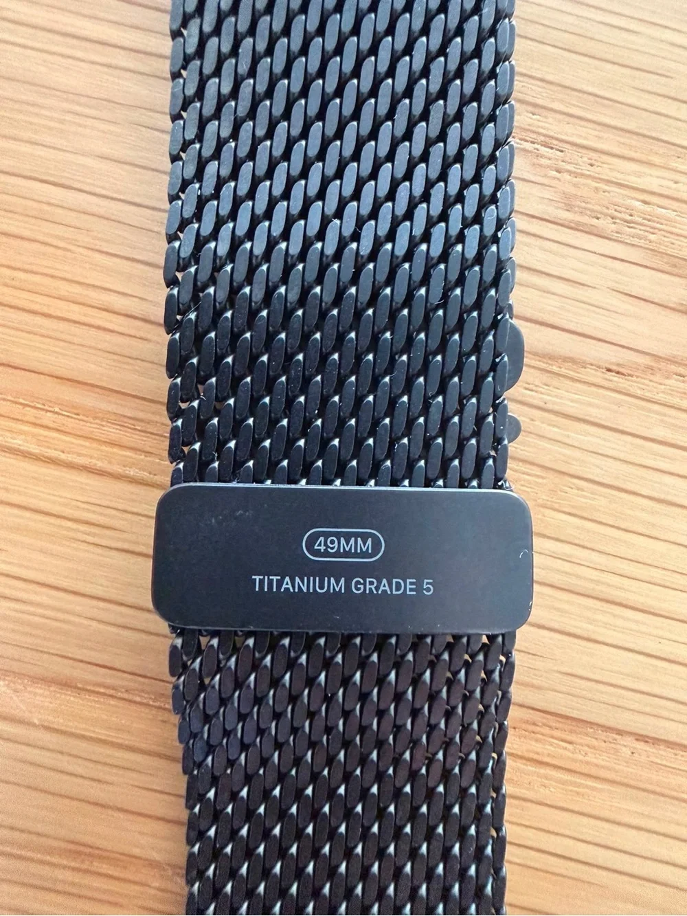 Apple Black Titanium Milanese Loop Band for 49mm